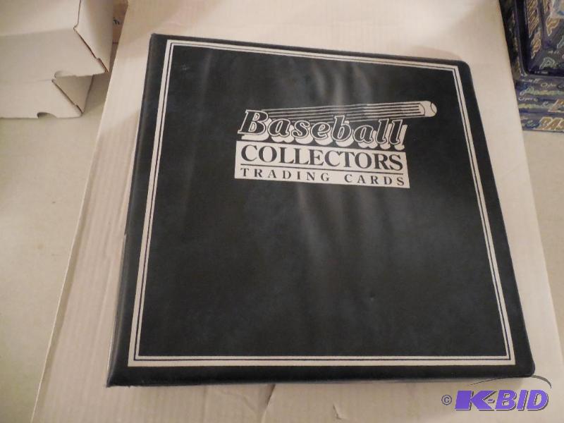 Ultra Pro 3 ring Baseball binder with about 35 pages in it