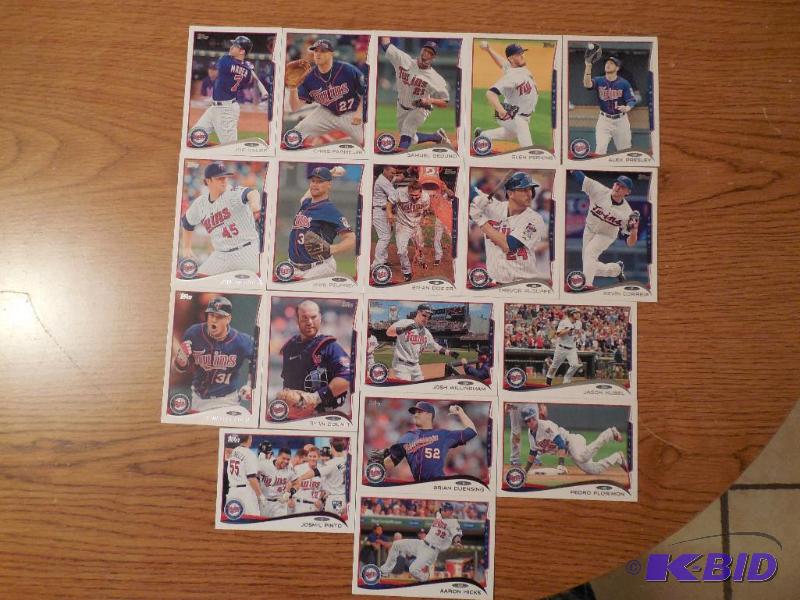 2014 Topps MInnesota Twins Team Set of 18 cards
