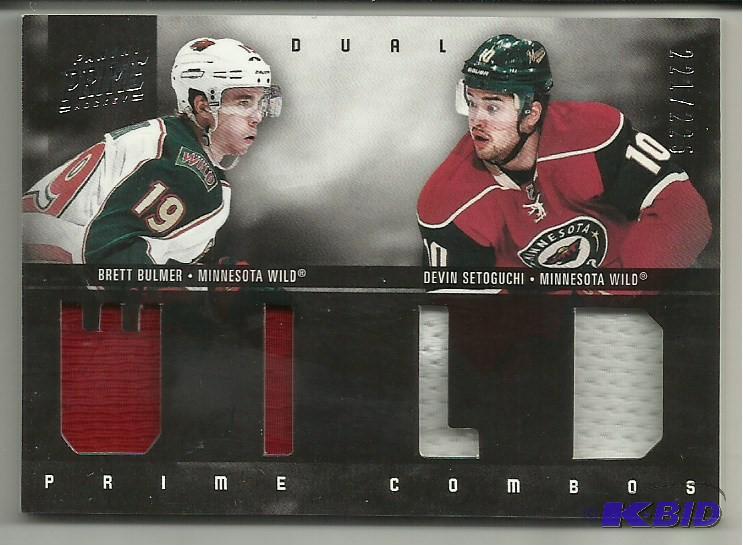 201112 Prime Brett Bulmer  Devin Setoguchi dual jersey card