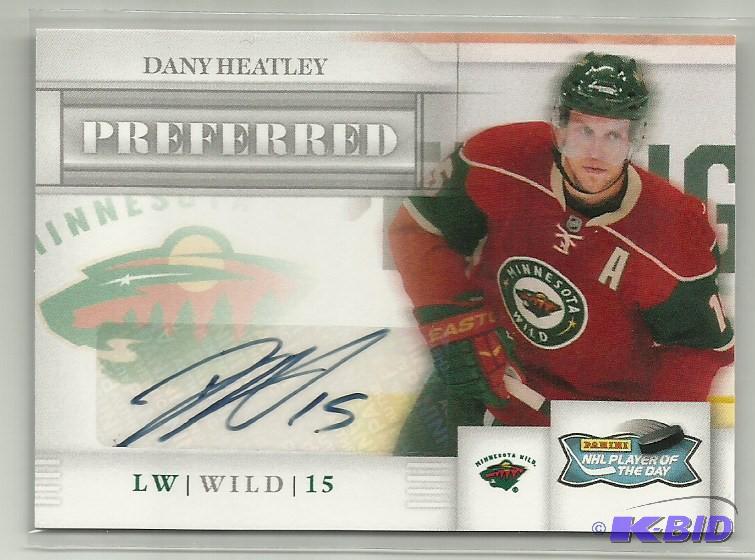 201112 Dany Heatley Autograph Card