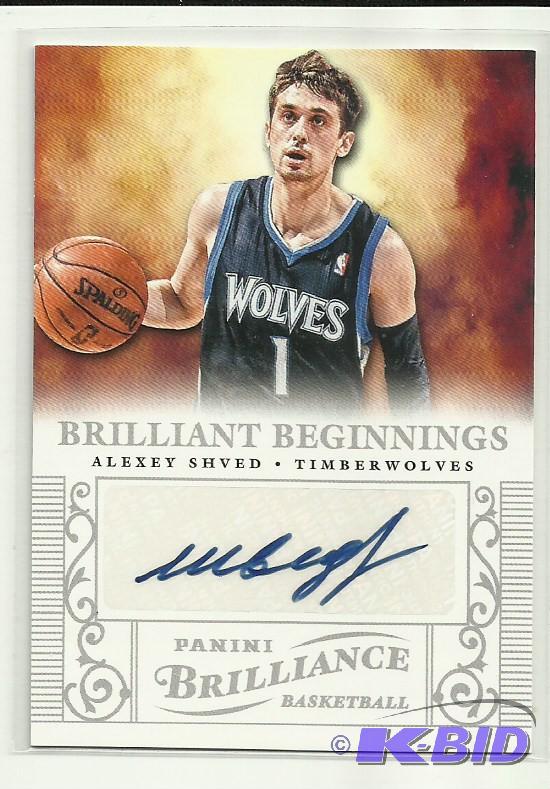 201213 Brilliance Alexey Shved Autogaph Card