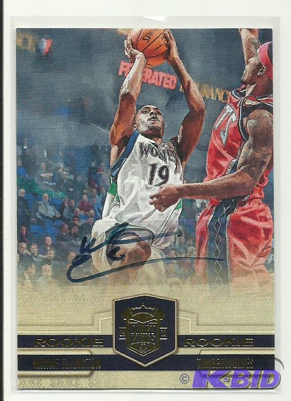 2010 Wayne Ellington Rookie Autograph Card