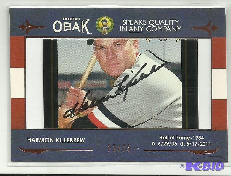 2011 Harmon Killebrew Autograph serial #d 75