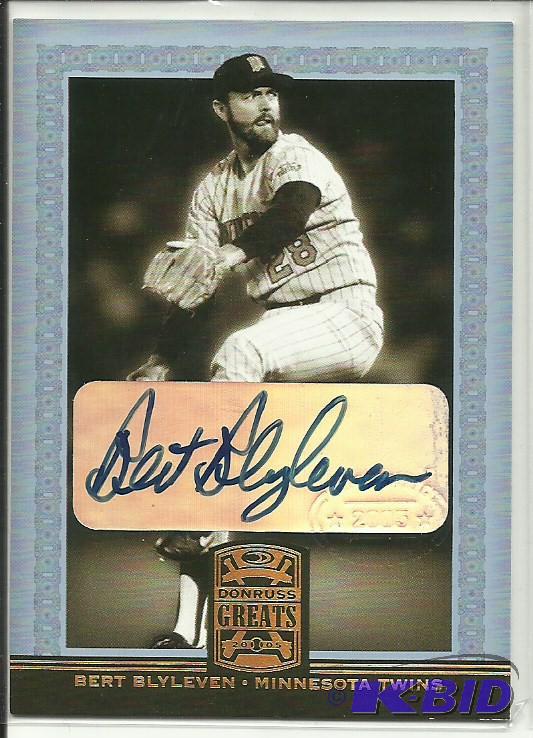 2005 Donruss Bert Blyleven Autograph Card