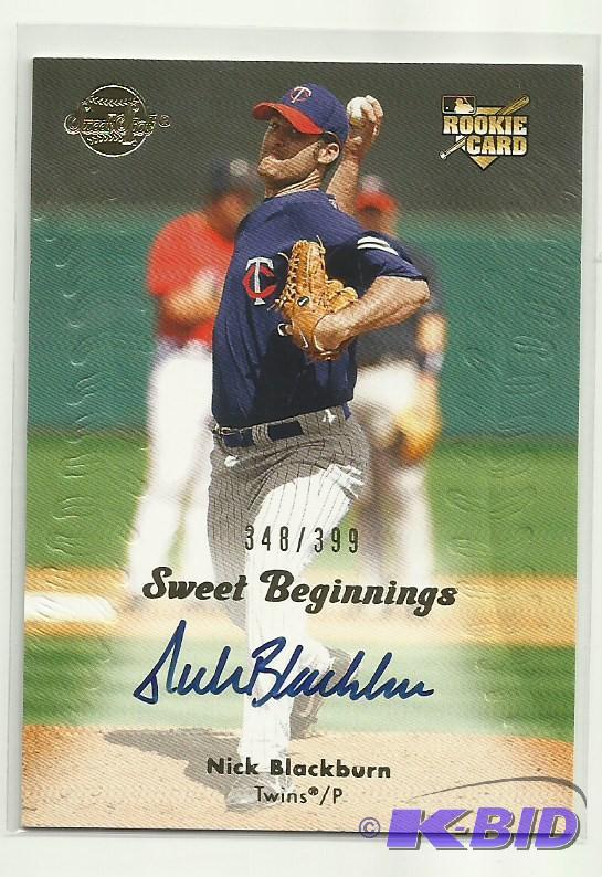 2008 Nick Blackburn Rookie Autograph Card 399