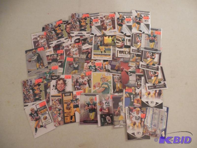 (50) Aaron Rodgers Cards. Huge collection - lot - Packers