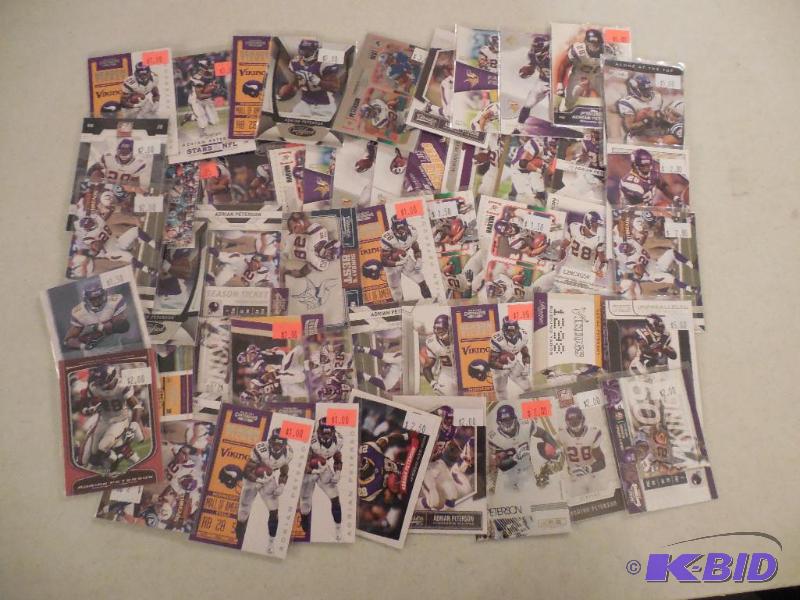 (50) Adrian Peterson Cards- Huge Collection - Lot