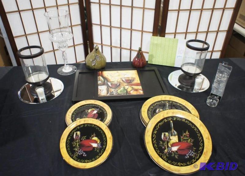 Merlot &amp vine Plates (3- desert plates &a...