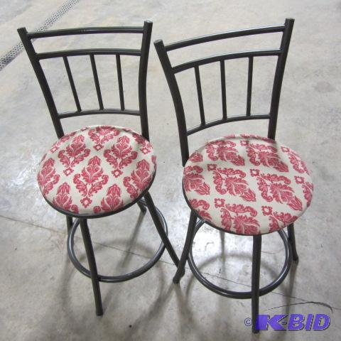 lot 29 image: Metal Swivel Stools