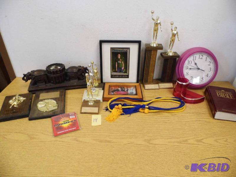 Trophies, Candle Holder, Clock
