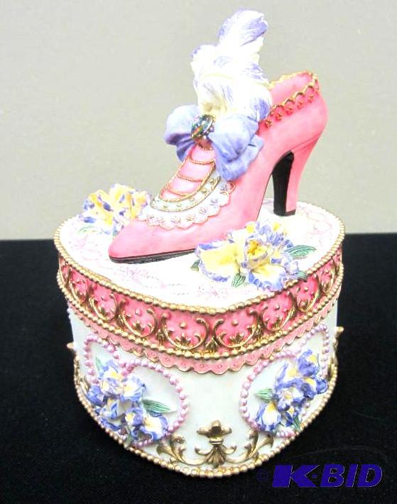 Shoe Musical Jewelry Trinket Box