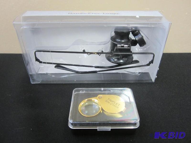 10X Hands Free Loupe and 30X Triplet Loupe