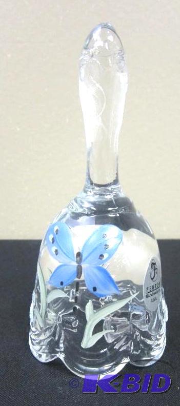 Fenton Glass Butterfly Bell