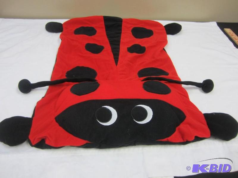 Ladybug plush character pillow case