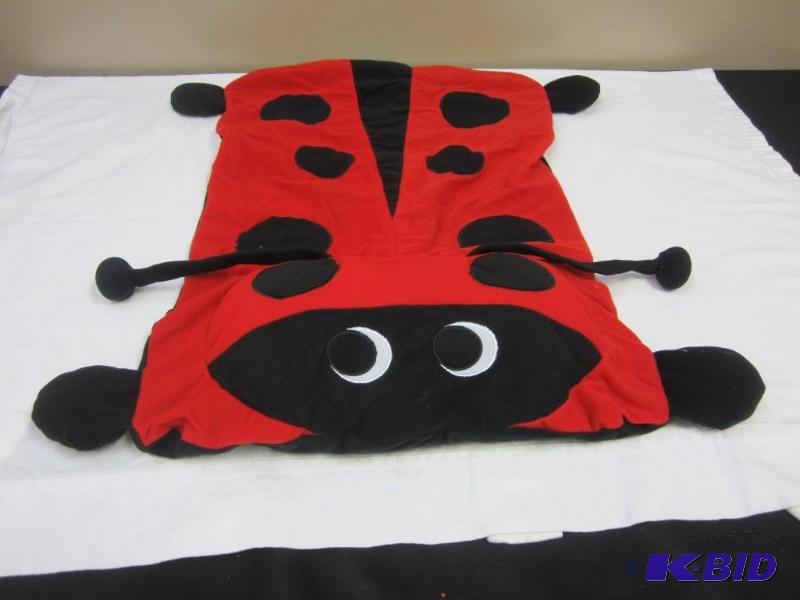 Ladybug plush character pillow case