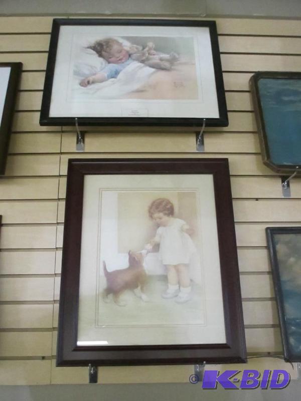 2 Vintage Pictures By Bessie Pease Gutmann