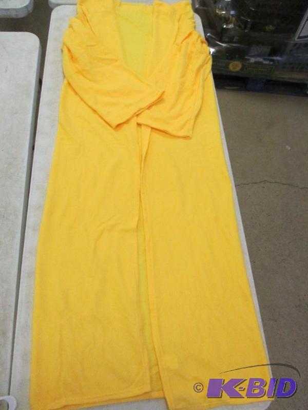 YELLOW snuggle blanket with sleeves