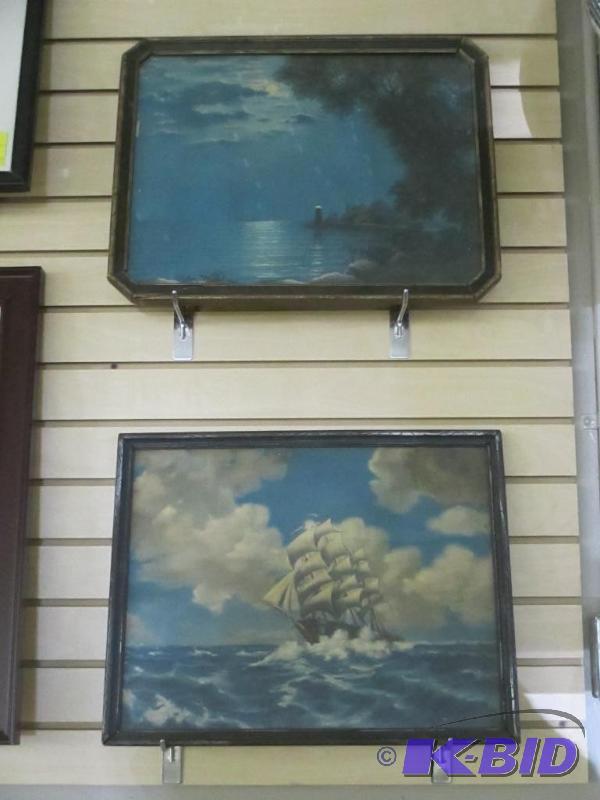 2 Vintage Ocean Photos