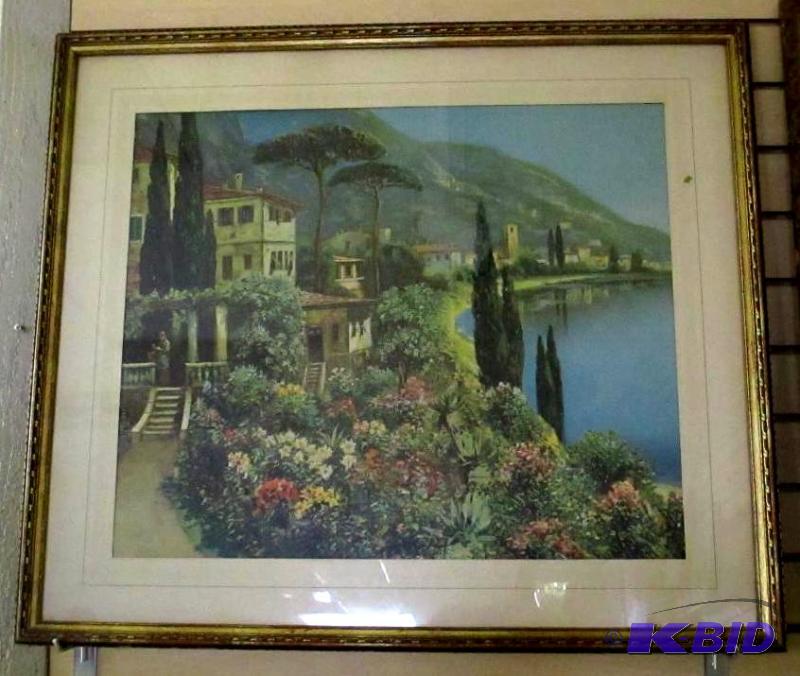 Vintage European Seascape Picture