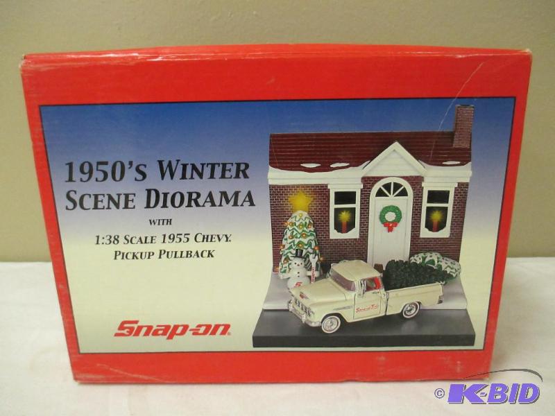 1950s Snap-on Winter Scene Diorama