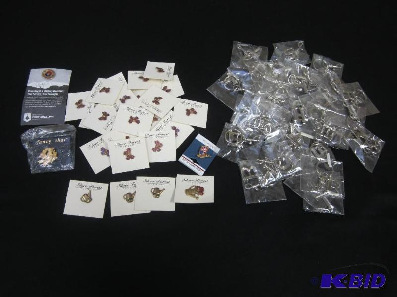 Lot of Lapel Pins & Key Chains