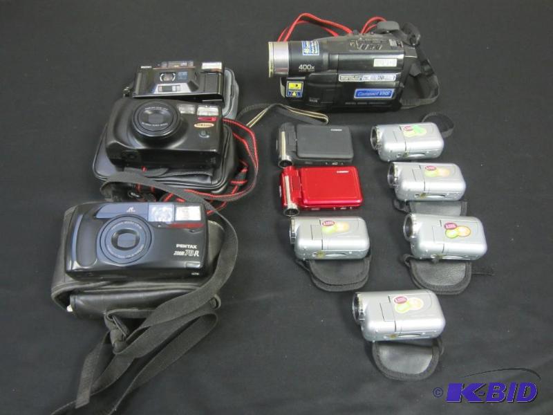 Lot of Video Cameras and Film Cameras
