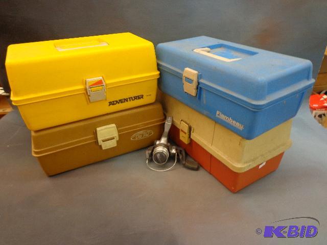 Tackle Boxes with Reel   Old Pal  Flambeau  A...