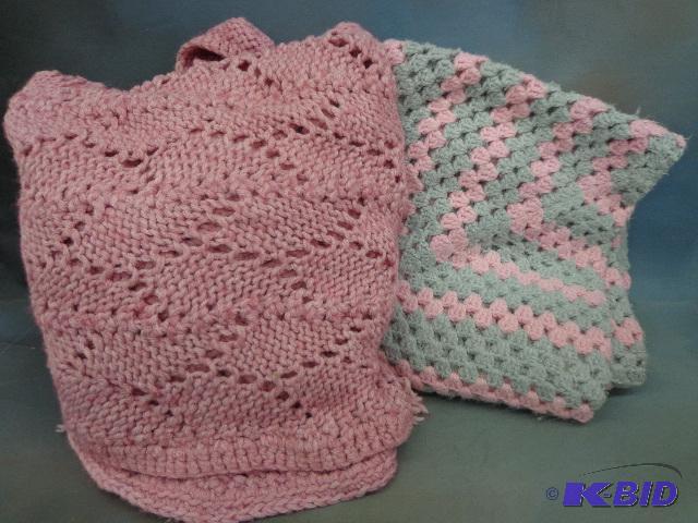 Afghans   Pink  Grey ...