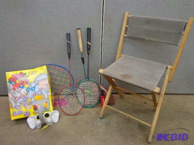 Badminton Set and Canvas Stools...