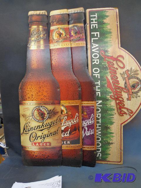 Beer Signs (4)   Cardboard  Leinenkugels ...