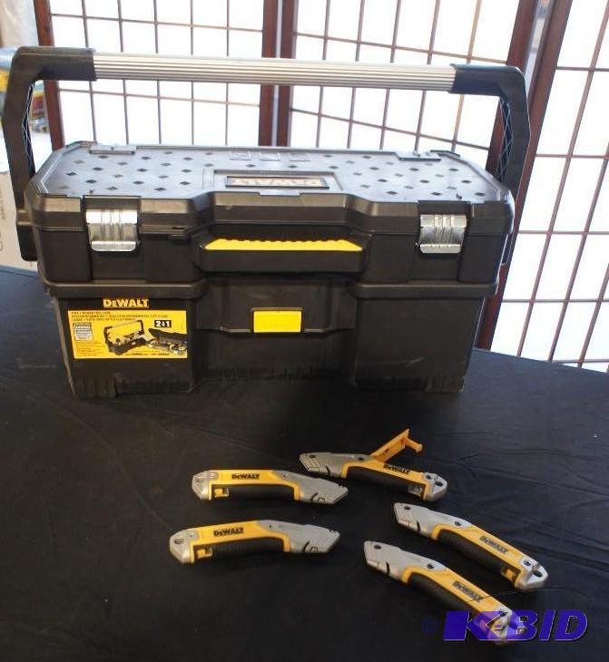 Dewalt&nbspTote and Power Tool Case - Lot of...