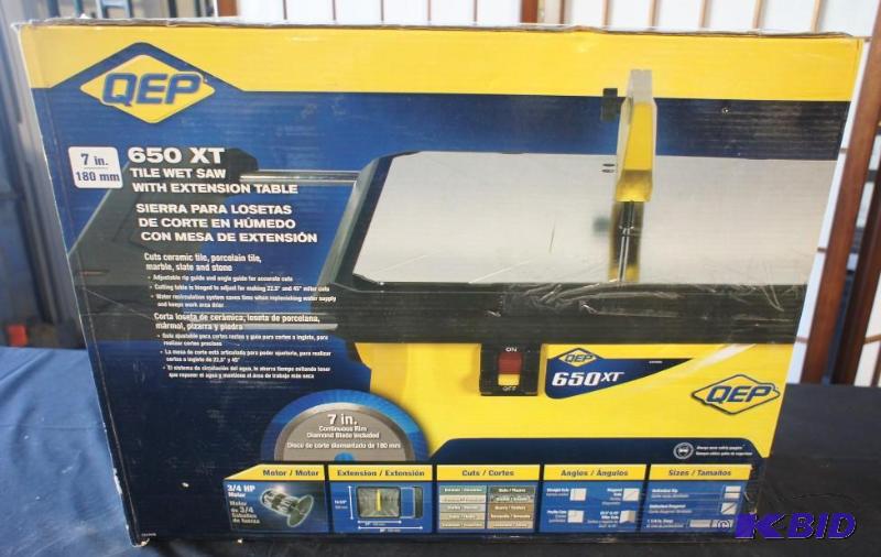 QEP 650XT Tile Wet Saw with Extension Table -...