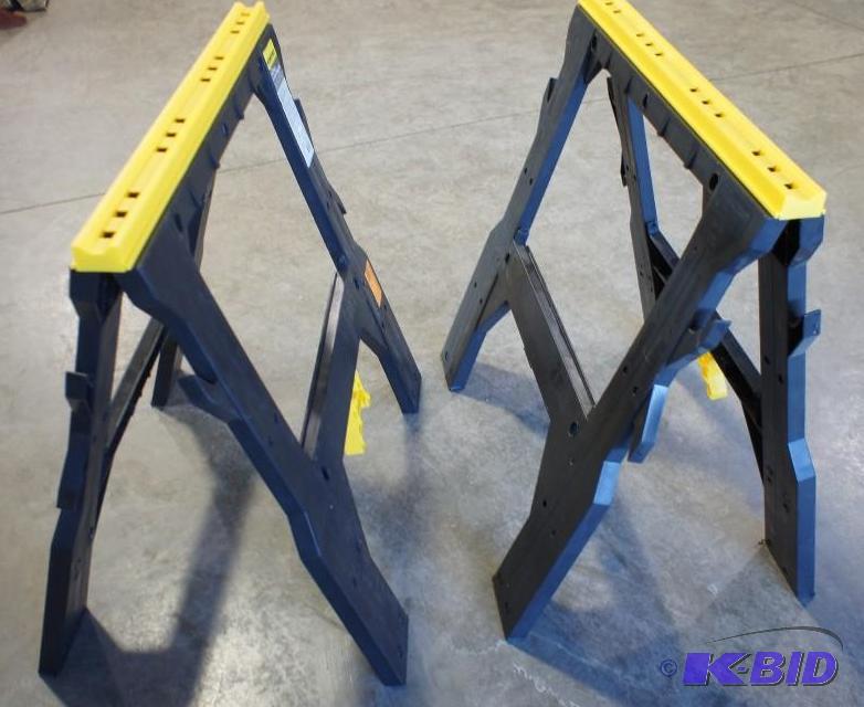 Pair of Workforce Sawhorses - Please see all ...