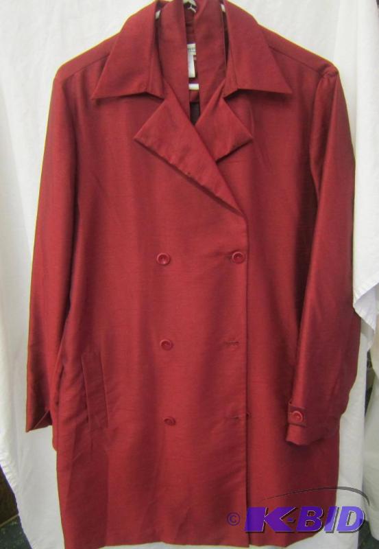 Cold Water Creek Rust Coat with Tie