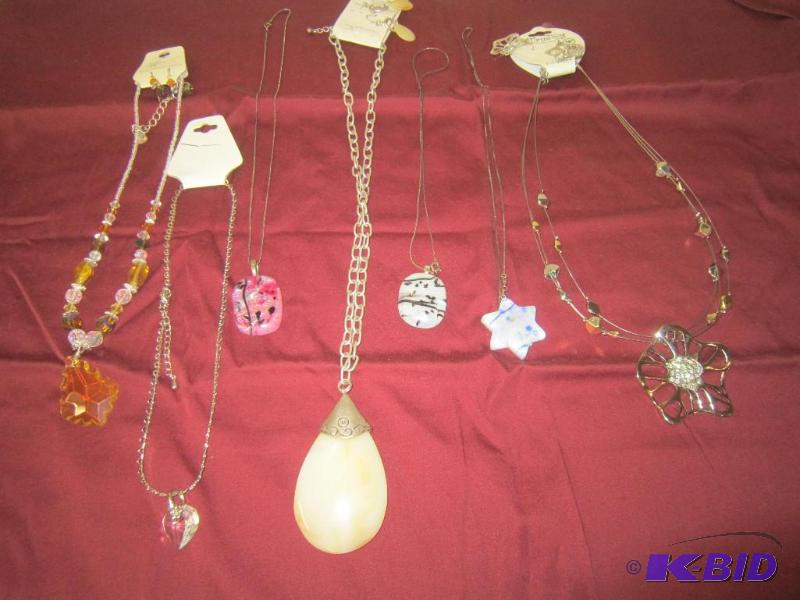 10 Pieces of Jewelry - 7 Necklaces and 3 Pair of Earrings - NEW