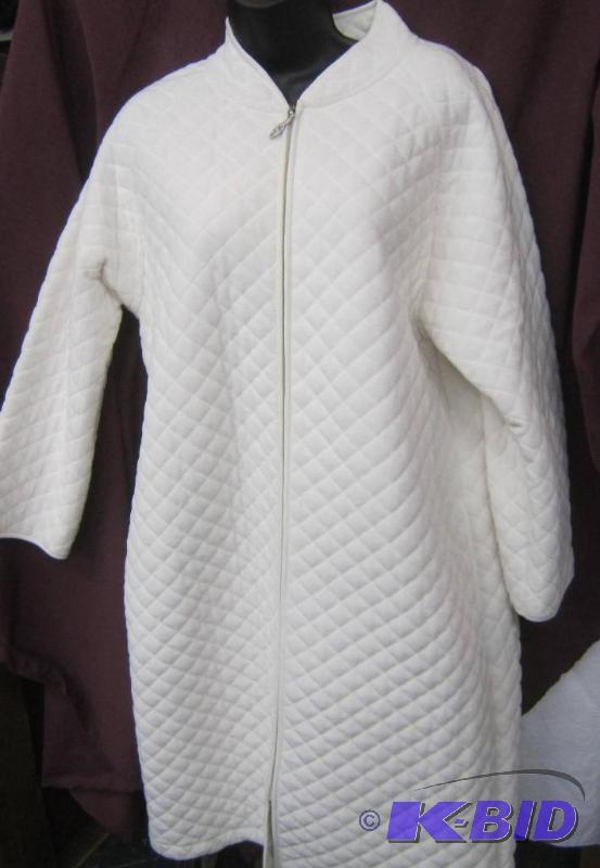 Brand New White Robe with Zipper