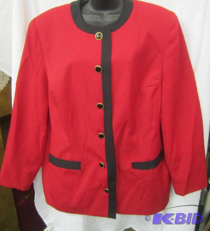 Red and Black Jacket  Size 20
