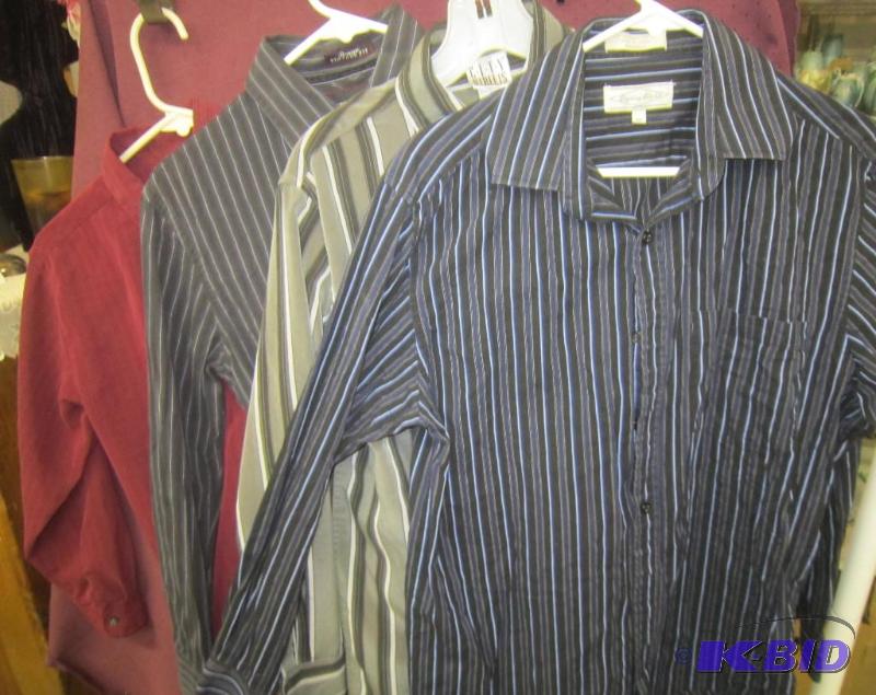 4 Mens Shirts - Van Heusen, American Eagle Outfitters, City Streets and Eighty Eight - 14 to 16