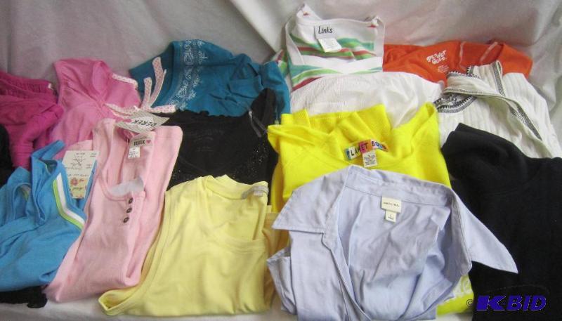 Misc Lot of Clothes - 17 Pieces New and Gentle Use Pieces - Mostly Tops