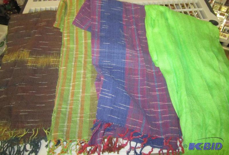 Misc Lot of 4 Scarves One Treska