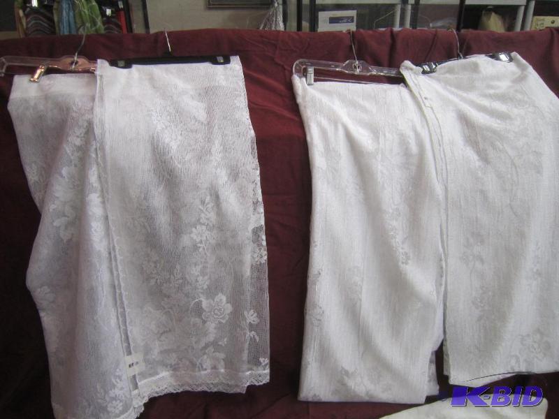Lace - 2 set of Matching Curtains (45x30)(45x63)