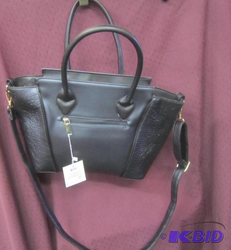 NEW with tags  Mad about Style Black Purse short handles and long strap