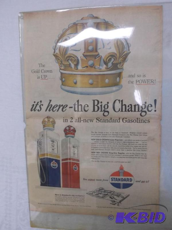lot 50 image: Vintage 1957 Standard Gasoline advertisement ...