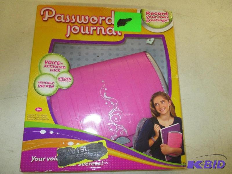 lot 21 image: Girl Tech Password Journal