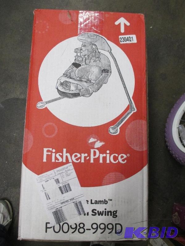 lot 23 image: Frisher Price My Little Lamp Cradle and Swing