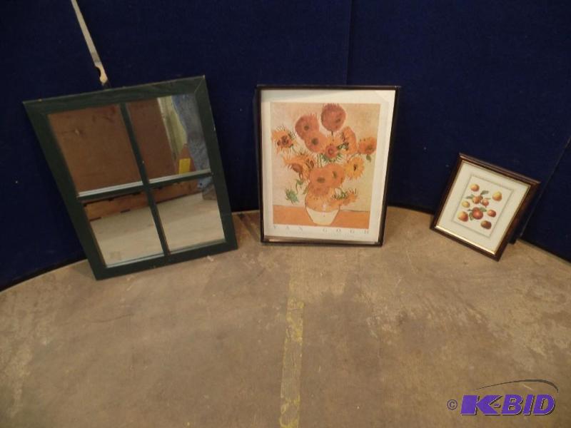 Framed Art and Mirror