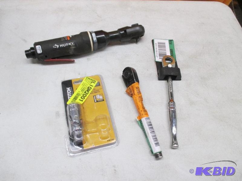 Husky air ratchet, swival socket, 2 ratchets