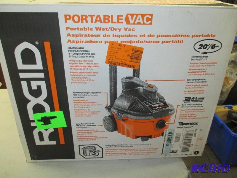 Ridgid Portable Vac
