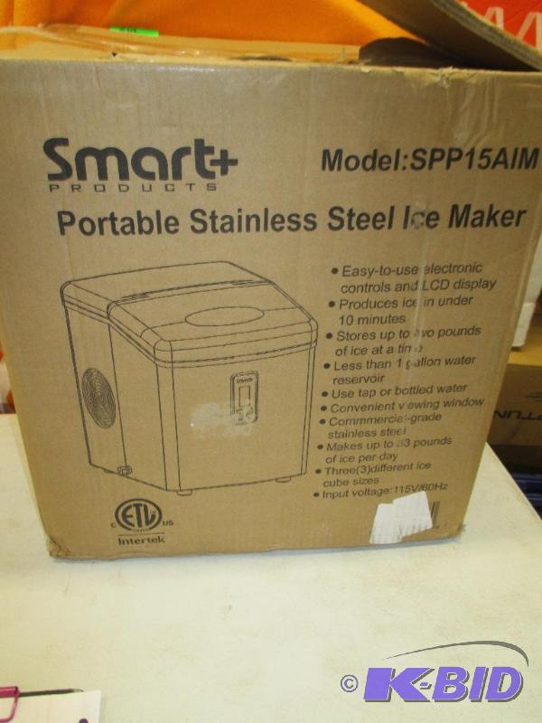Smart Products Stainless Steel Ice Maker