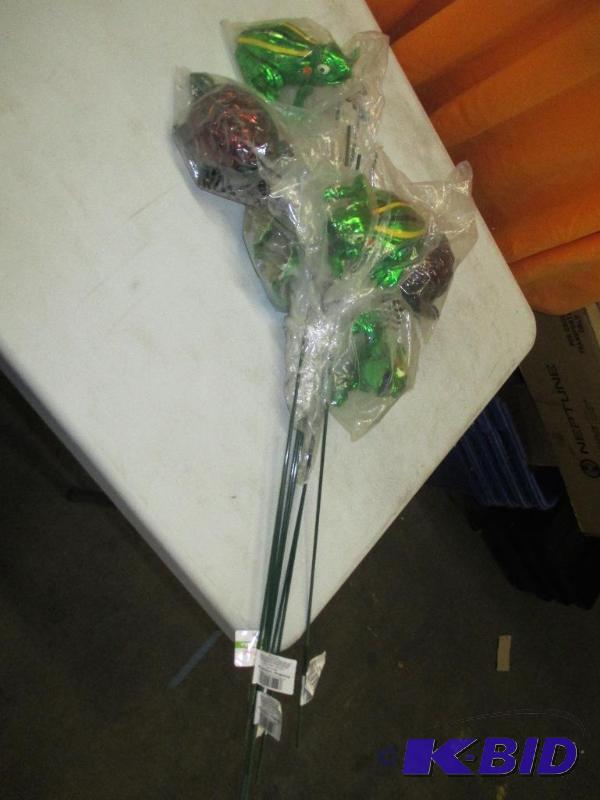 Turtle, Frog, Yard Stakes